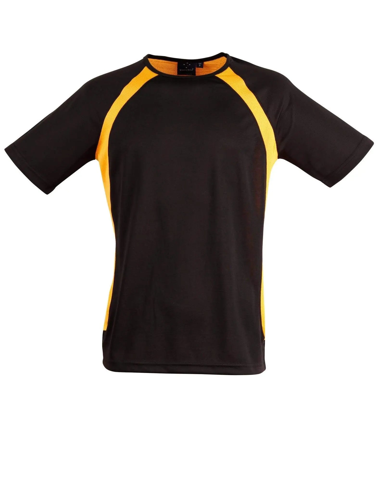 Sprint Tee Shirt Men's Ts71 Casual Wear Winning Spirit Black/Gold S